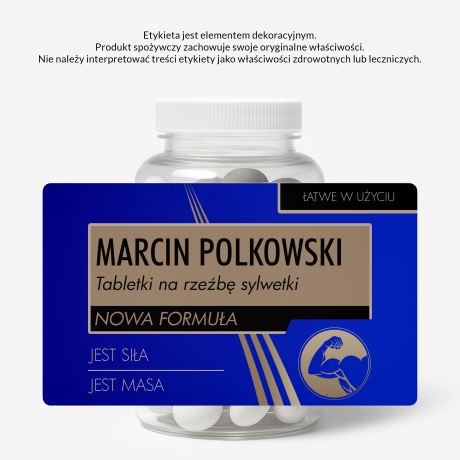 Zestaw cukierkw mitowych z etykiet do personalizacji PREZENT DLA KULTURYSTY cukierki mitowe