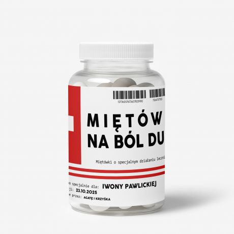 Zestaw cukierkw mitowych z etykiet do personalizacji Z PRZEKAZEM prezent dla koleanki cukierki mitowe