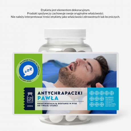 Zestaw cukierkw mitowych z etykiet do personalizacji mieszny prezent dla niego prezent dla chopaka