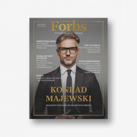 Personalizowany zestaw dla szefa FORBS likier i czekolada