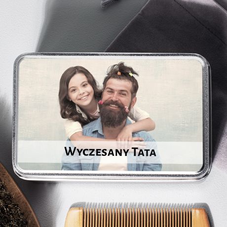 Zestaw do brody PREZENT NA DZIE OJCA ze zdjciem prezent na dzie taty praktyczny prezent dla taty