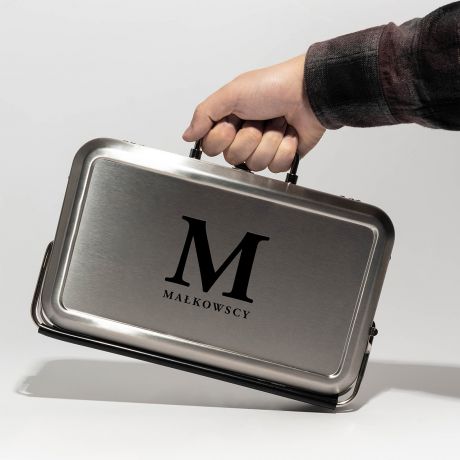 Grill walizkowy na prezent MONOGRAM
