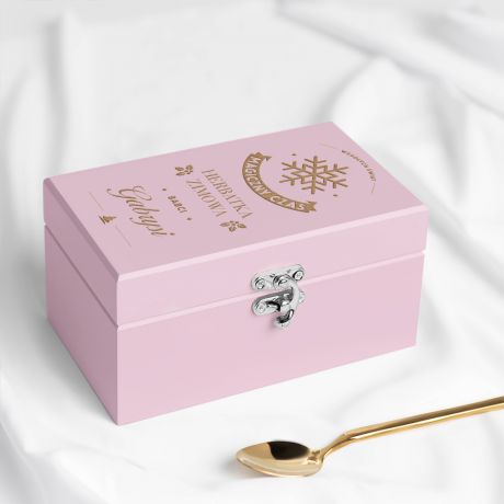 Zestaw herbat w skrzynce różowej MAGICZNY CZAS prezent dla babci na święta