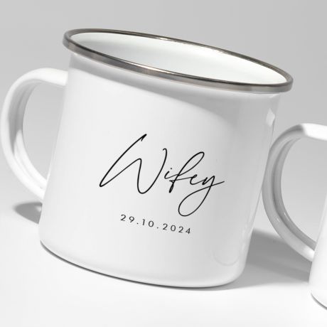 Zestaw kubkw na lub WIFEY & HUBBY 