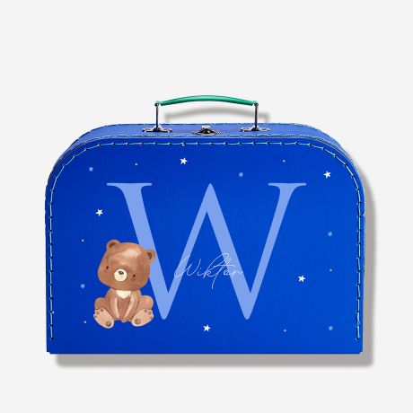 Zestaw NA CHRZEST personalizowany kuferek z ramk� i balonem prezent dla dziecka prezent na chrzest