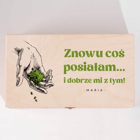 Zestaw narzdzi ogrodowych ZNOWU CO POSIAAM prezent dla mioniczki ogrodu