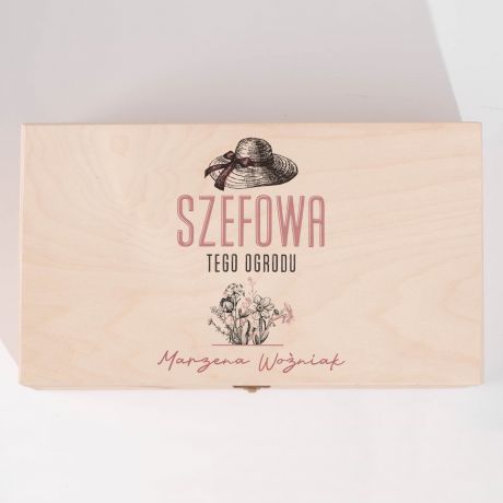 Personalizowany zestaw narz�dzi w skrzynce PREZENT DO OGRODU DLA MAMY prezent dla mamy zestaw dla mamy