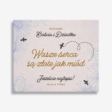 Zestaw prezentowy DLA BABCI I DZIADKA miody smakowe miody dla babci i dziadka zestaw prezentowy dla dziadk�w