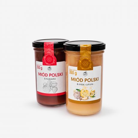 Zestaw prezentowy DLA BABCI I DZIADKA miody smakowe