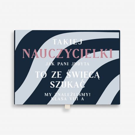 Zestaw prezentowy dla nauczycielki ZE �WIEC� SZUKA� elegancki prezent dla nauczyciela prezent dla nauczycielki