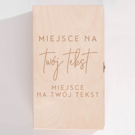 Zestaw piwo ze szklank w skrzynce TWJ TEKST