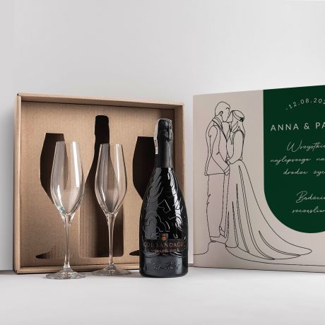 Zestaw prezentowy na lub PROSECCO Z KIELISZKAMI