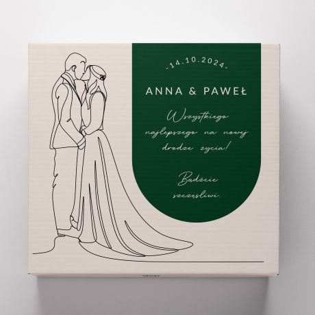 Zestaw prezentowy na lub WINO Z KIELISZKAMI personalizowane