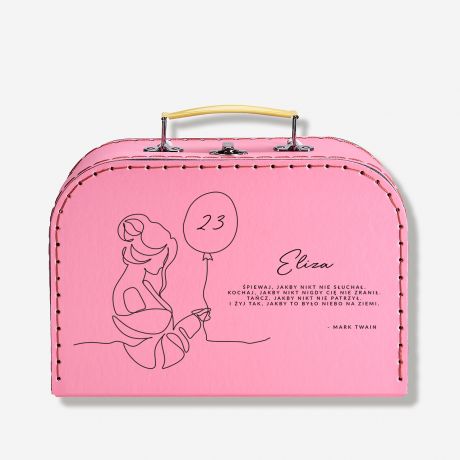 Zestaw prezentowy na urodziny DLA KOBIETY kuferek z upominkami