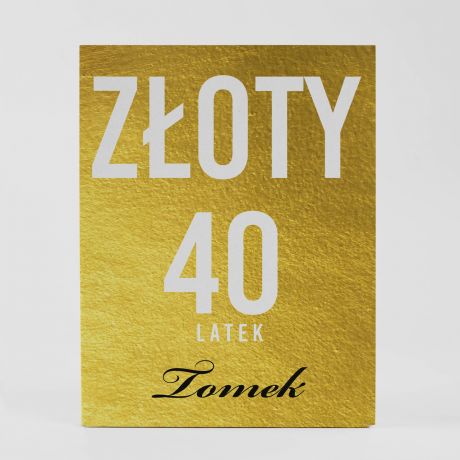 Likier i czekolada ZOTY zestaw prezentowy na 40 urodziny prezent na 40 urodziny