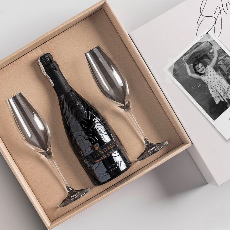 Zestaw prezentowy z Prosecco PREZENT NA CZTERDZIESTE URODZINY