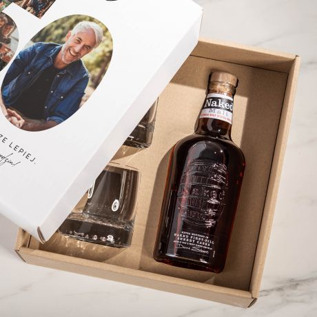 Whisky ze szklankami ZESTAW NA 50 URODZINY