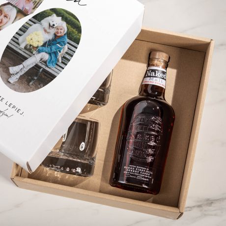 Whisky ze szklankami ZESTAW NA 70 URODZINY