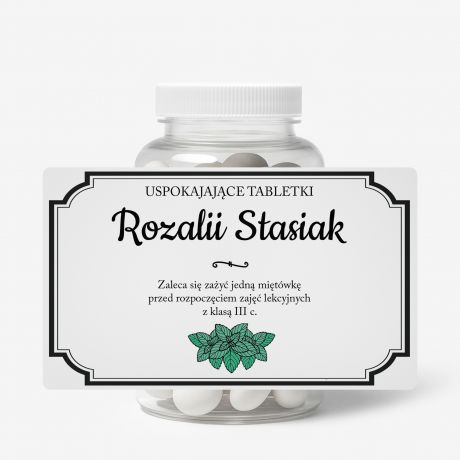 Zestaw prezentowy: mitwki + etykieta do naklejenia  PREZENT NA DZIE NAUCZYCIELA prezent dla nauczyciela