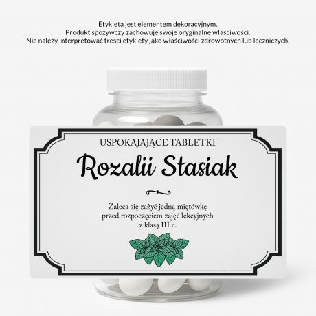 Zestaw prezentowy: mitwki + etykieta do naklejenia  PREZENT NA DZIE NAUCZYCIELA prezent dla nauczyciela