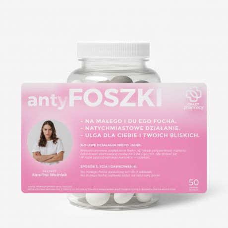 Zestaw prezentowy: mitwki + etykieta do naklejenia ZERO FOCHA mieszny prezent dla dziewczyny cukierki mitowe