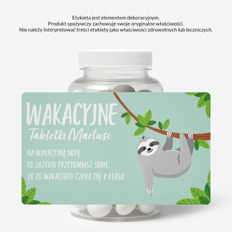 Zestaw cukierkw mitowych z etykiet do personalizacji - dla nauczyciela prezent na dzie nauczyciela