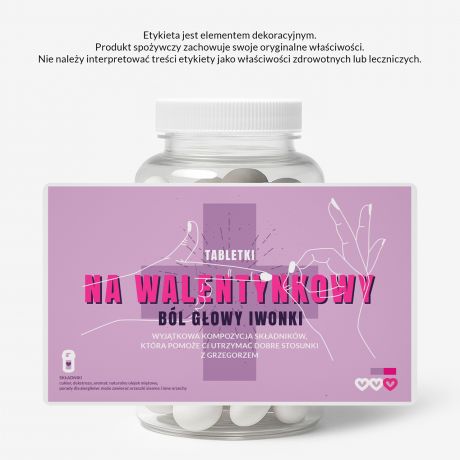 Zestaw prezentowy: mitwki + etykieta do naklejenia prezent na Walentynki prezent walentynkowy cukierki mitowe
