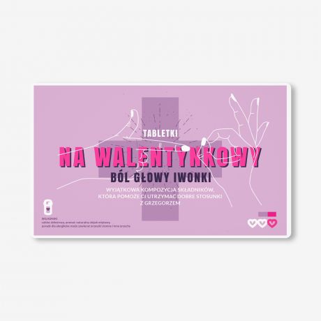 Zestaw prezentowy: mitwki + etykieta do naklejenia prezent na Walentynki prezent walentynkowy cukierki mitowe