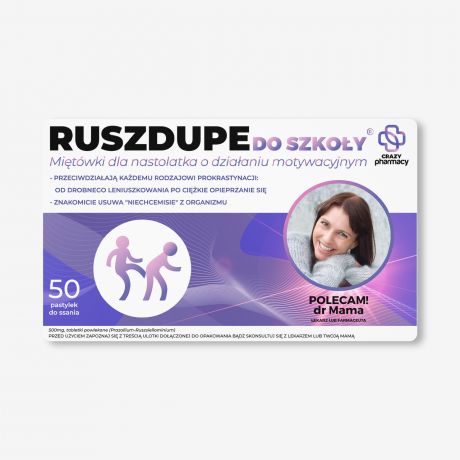 Zestaw prezentowy: mitwki + etykieta do naklejenia ID DO SZKOY upominek dla nastolatkw cukierki mitowe