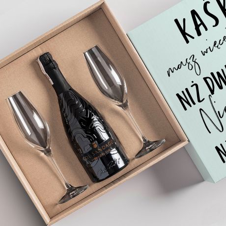 Zestaw Prosecco PREZENT NA 40 DLA NIEJ prezent na 40 urodziny prezent na 40 dla kobiety