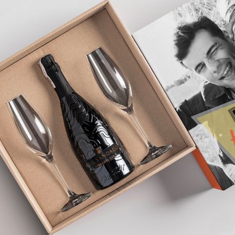 Zestaw Prosecco z kieliszkami PREZENT DLA NARZECZONYCH