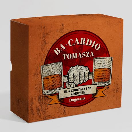 Zestaw rum i szklanki BA-CARDIO prezent dla siacza