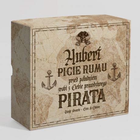 Rum na prezent ze szklankami DLA MʯCZYZNY
