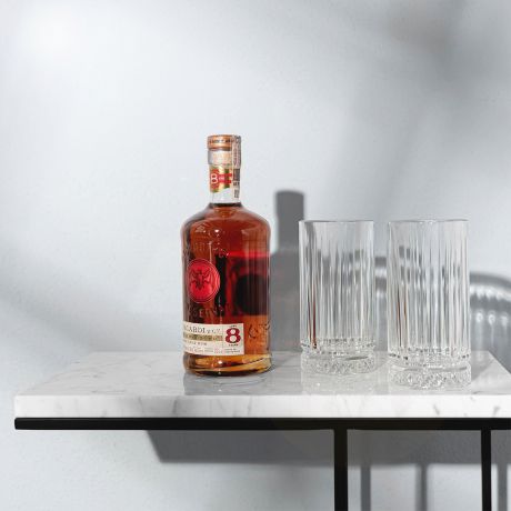 Rum ze szklankami PREZENT NA ROCZNIC LUBU DLA PARY