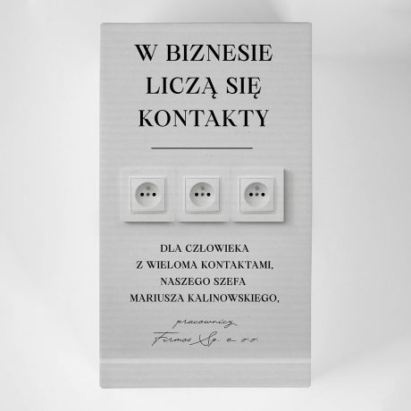 Zestaw prezentowy dla szefa LICZ SI KONTAKTY tequila z kieliszkami