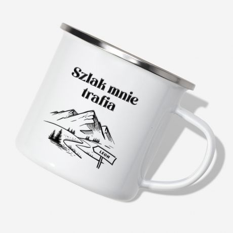 Zestaw podarunkowy SZLAK MNIE TRAFIA prezent dla mi�o�nika g�r personalizowany bidon kubek z nadrukiem