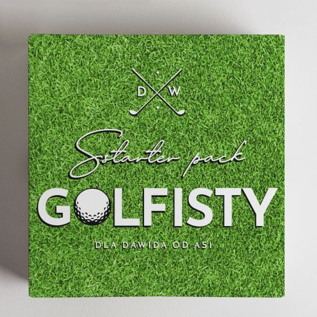 Zestaw whisky ze szklankami POMYS NA PREZENT DLA GOLFISTY