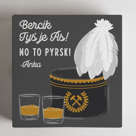 Zestaw whisky ze szklankami PREZENT DLA GRNIKA NA BARBRK prezent na Barbrk prezent na Dzie Grnika