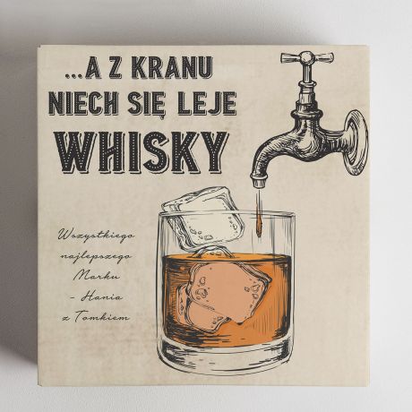 Zestaw whisky ze szklankami PREZENT DLA HYDRAULIKA zestaw dla hydraulika