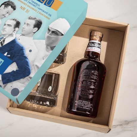 Zestaw whisky ze szklankami PREZENT DLA KUZYNA