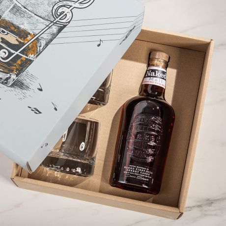 Zestaw whisky ze szklankami PREZENT DLA MUZYKA NA URODZINY