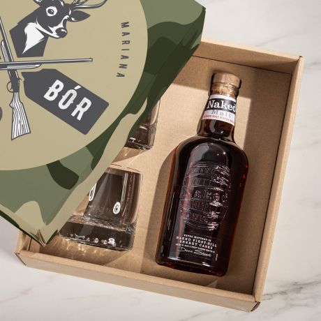 Zestaw whisky ze szklankami PREZENT DLA MYLIWEGO NA 50 URODZINY 