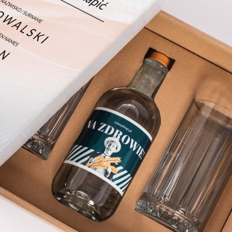 Szklanki i wdka na 18 urodziny prezent DOWD OSOBISTY