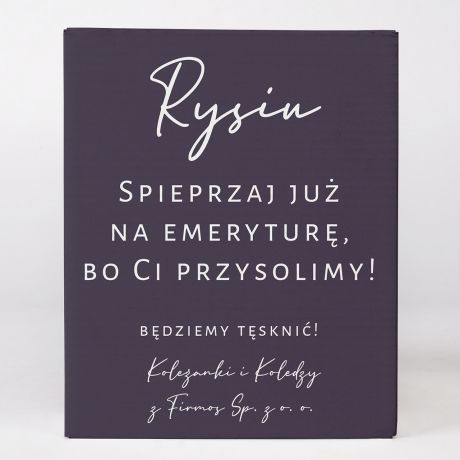 Zestaw prezentowy DLA EMERYTA mynki dbowe