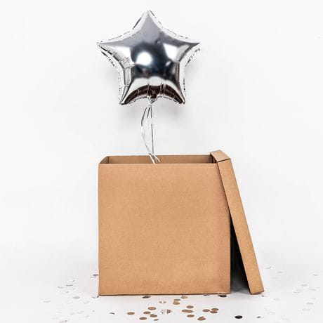 Zestaw balon + kartka PREZENT URODZINOWY