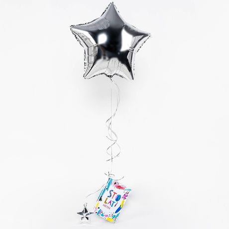 Zestaw balon + kartka PREZENT URODZINOWY