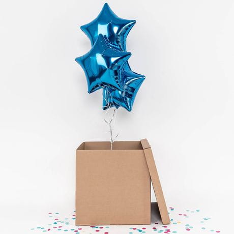 Balony w pudeku + kartka GRATULACJE Z OKAZJI NARODZIN DZIECKA