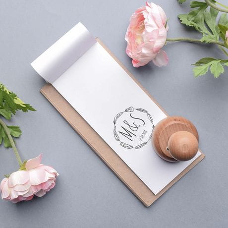 Personalizowany stempel lubny UPOMINEK DLA PARY MODEJ - zestaw