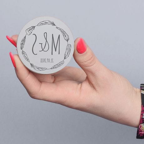 Personalizowany stempel lubny UPOMINEK DLA PARY MODEJ - zestaw
