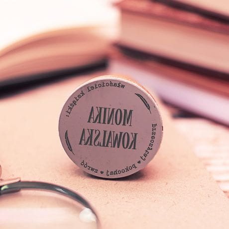 Stempel personalizowany WACICIEL prezent dla czytelniczki - zestaw